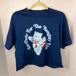 Care Bears “Too Nice For The Naughty List” size Large Crop Top